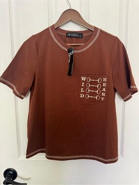 Lucky & Blessed Women’s  Crew Neck Pocket T-Shirt